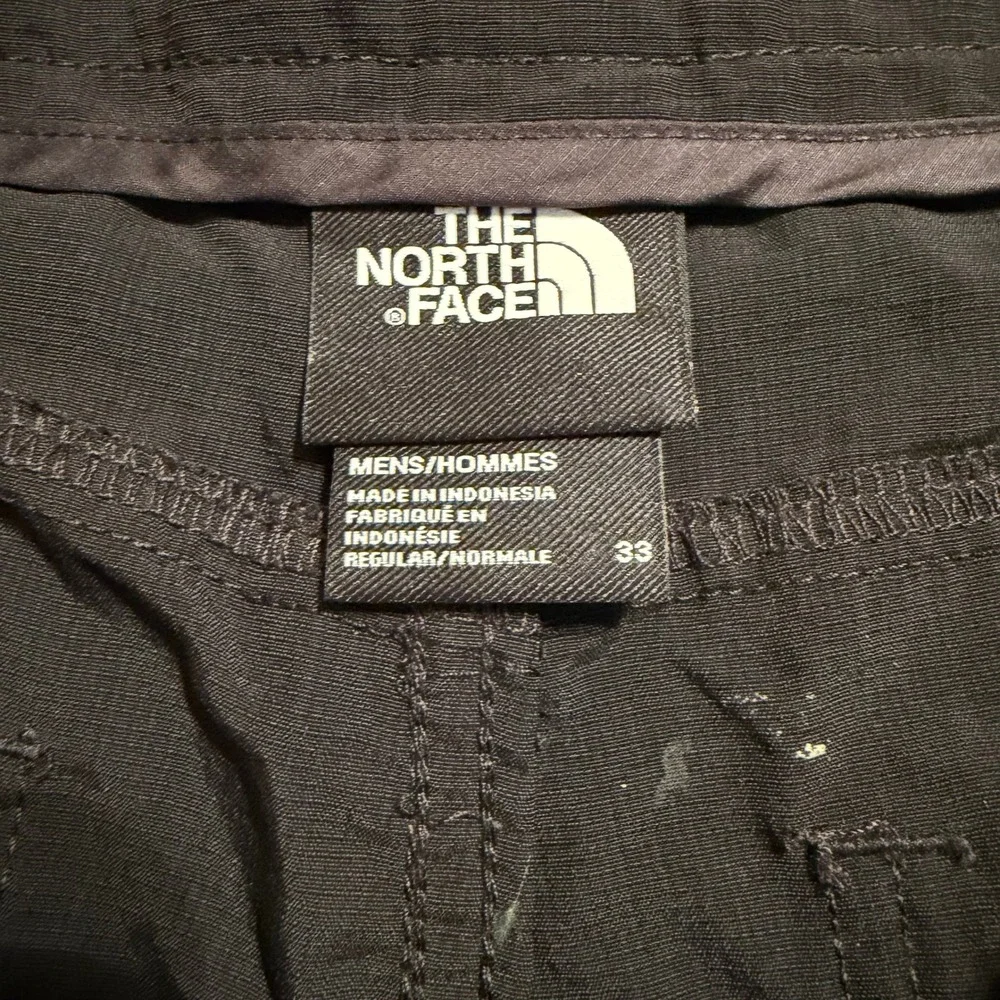 The North Face Mens FlashDry Hiking Shorts Black Size 33 Ripstop Nylon Active